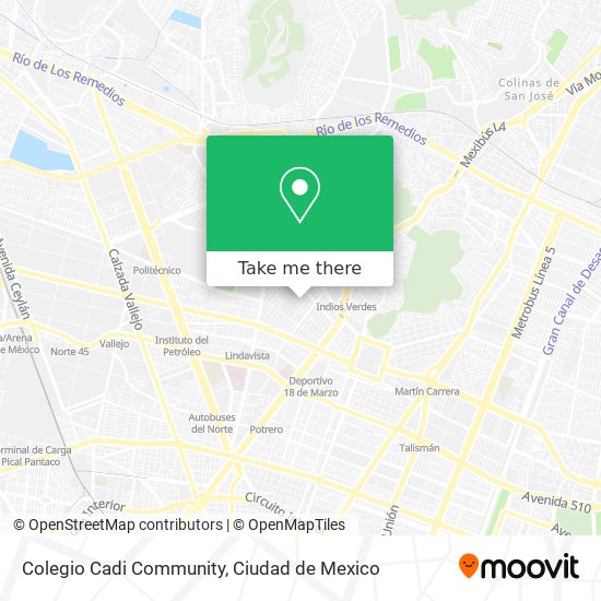 Mapa de Colegio Cadi Community