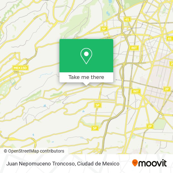 Juan Nepomuceno Troncoso map