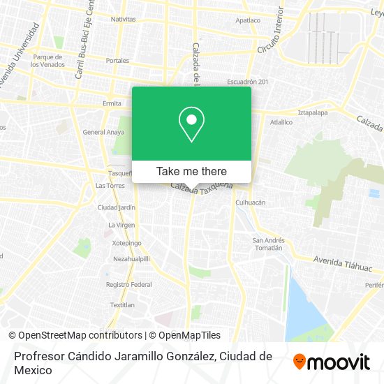 Mapa de Profresor Cándido Jaramillo González