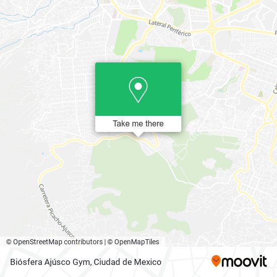 Mapa de Biósfera Ajúsco Gym