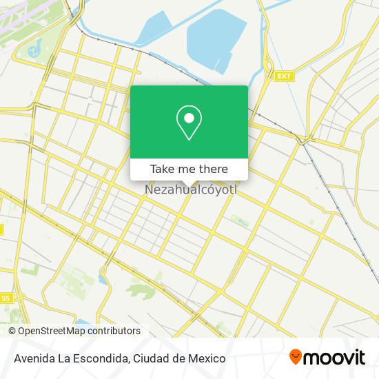 Avenida La Escondida map