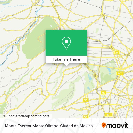 Monte Everest Monte Olimpo map