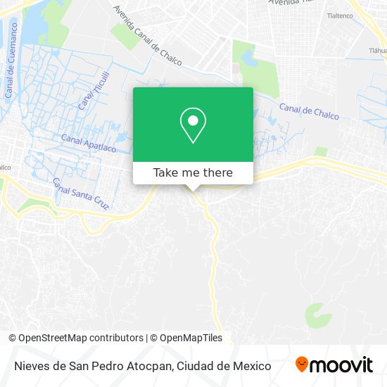 Nieves de San Pedro Atocpan map