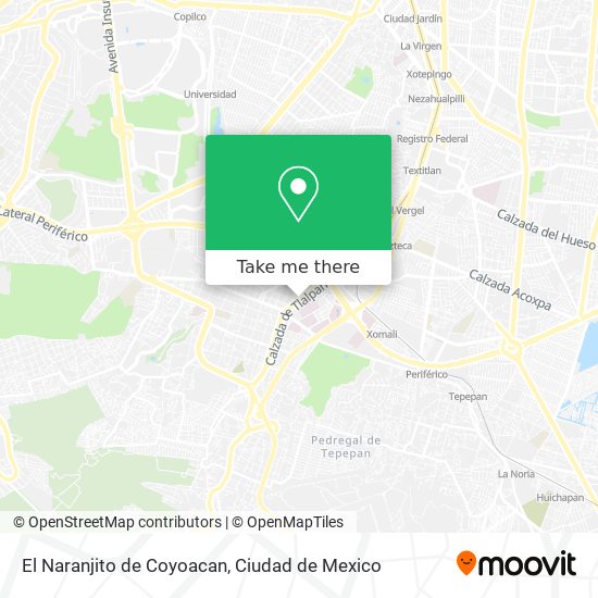 El Naranjito de Coyoacan map