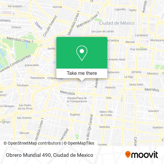 Obrero Mundial 490 map