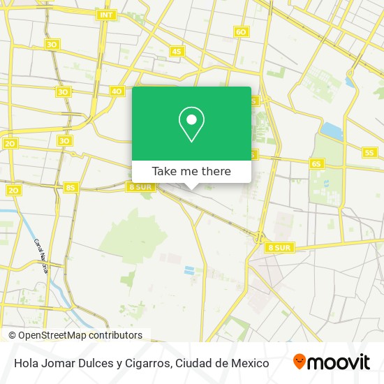 Hola Jomar Dulces y Cigarros map