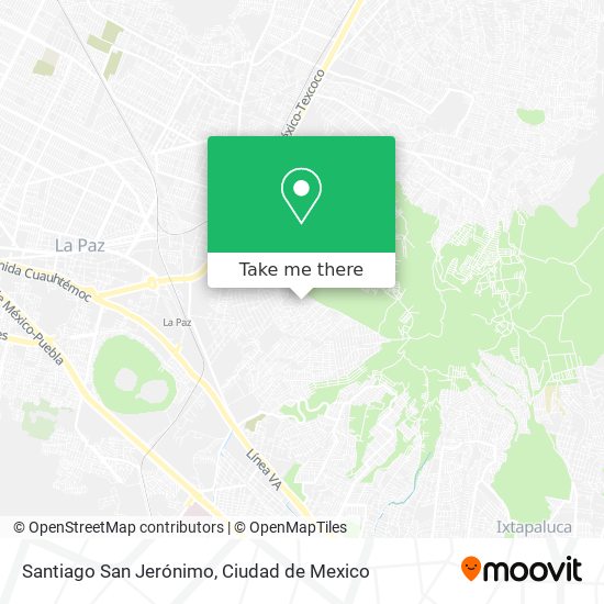 Santiago San Jerónimo map