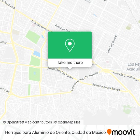 Herrajes para Aluminio de Oriente map