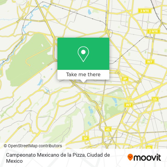 Mapa de Campeonato Mexicano de la Pizza