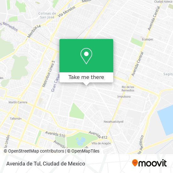 Avenida de Tul map
