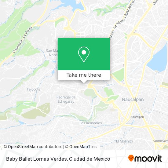 Mapa de Baby Ballet Lomas Verdes