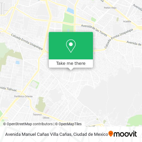 Avenida Manuel Cañas Villa Cañas map