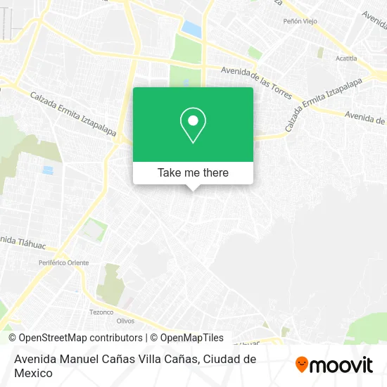 Mapa de Avenida Manuel Cañas Villa Cañas