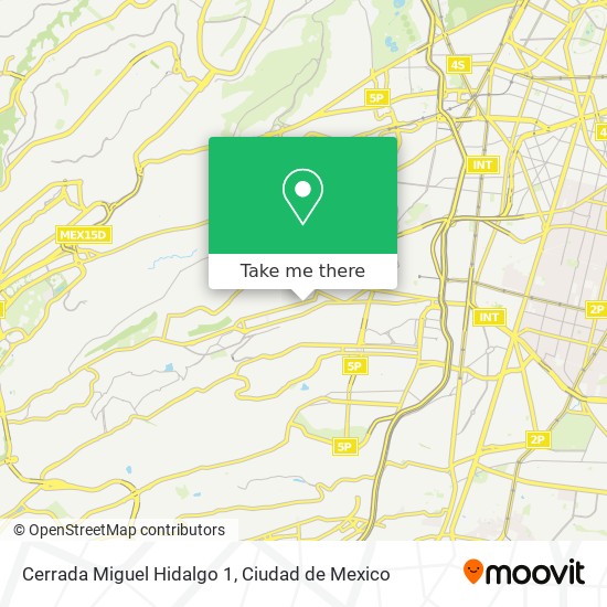 Mapa de Cerrada Miguel Hidalgo 1