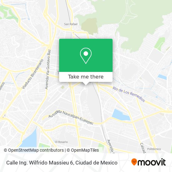 Mapa de Calle Ing. Wilfrido Massieu 6