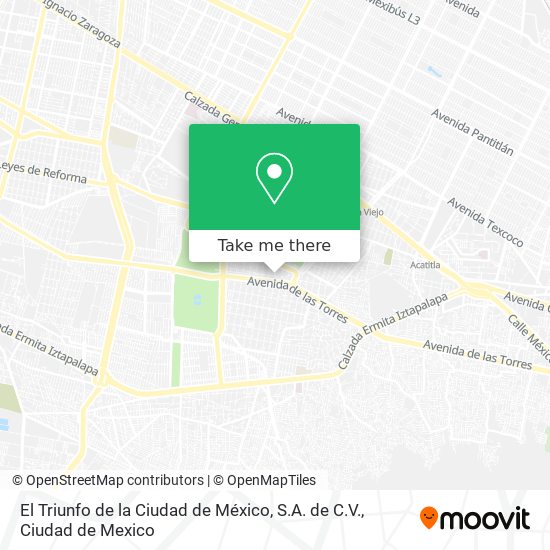 El Triunfo de la Ciudad de México, S.A. de C.V. map
