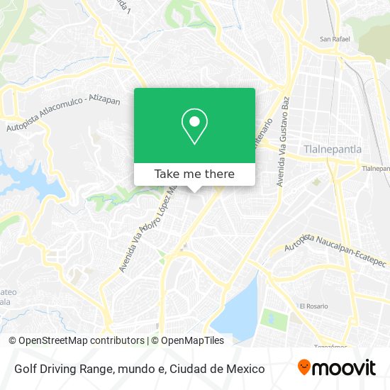 Golf Driving Range, mundo e map