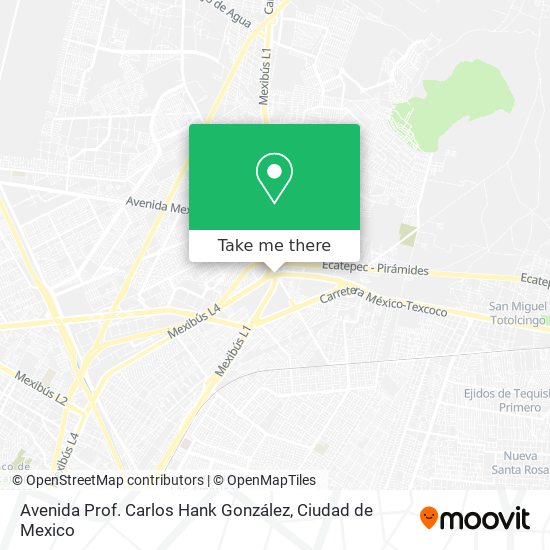 Avenida Prof. Carlos Hank González map