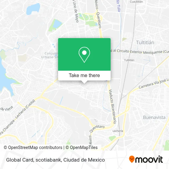 Global Card, scotiabank map