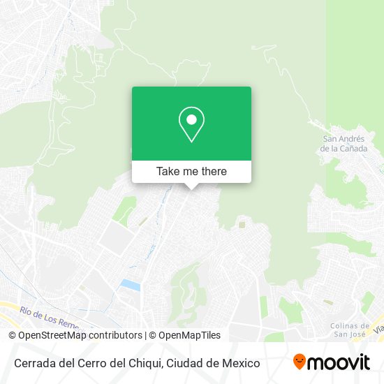 Mapa de Cerrada del Cerro del Chiqui