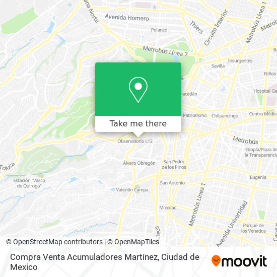 Compra Venta Acumuladores Martínez map