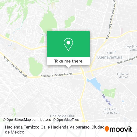 Hacienda Temixco Calle Hacienda Valparaíso map