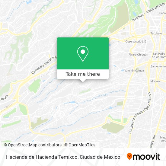 Mapa de Hacienda de Hacienda Temixco