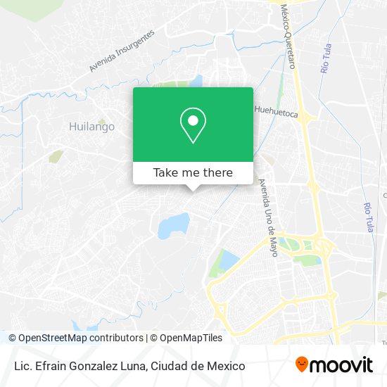Lic. Efrain Gonzalez Luna map