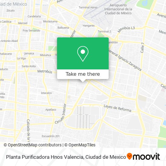 Planta Purificadora Hnos Valencia map