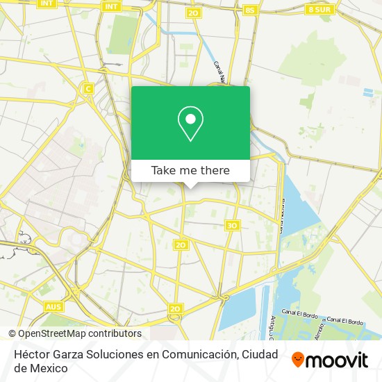 Mapa de Héctor Garza Soluciones en Comunicación