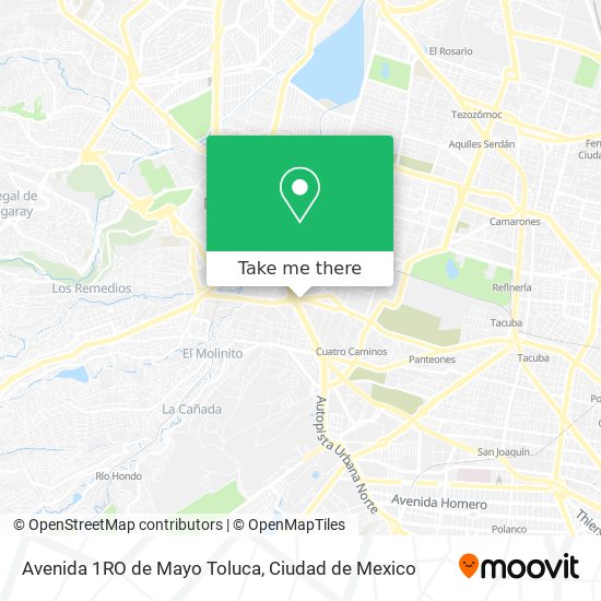 Mapa de Avenida 1RO de Mayo Toluca