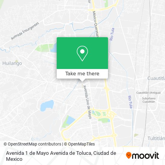 Avenida 1 de Mayo Avenida de Toluca map