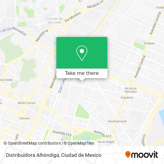 How to get to Distribuidora Alhóndiga in Tlalnepantla by Bus or Metro?