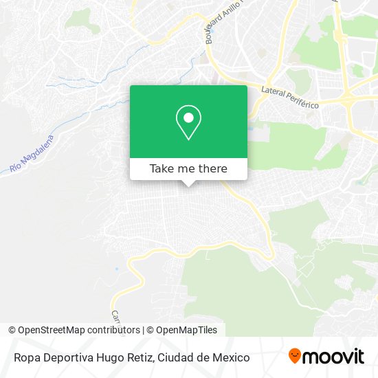 Ropa Deportiva Hugo Retiz map