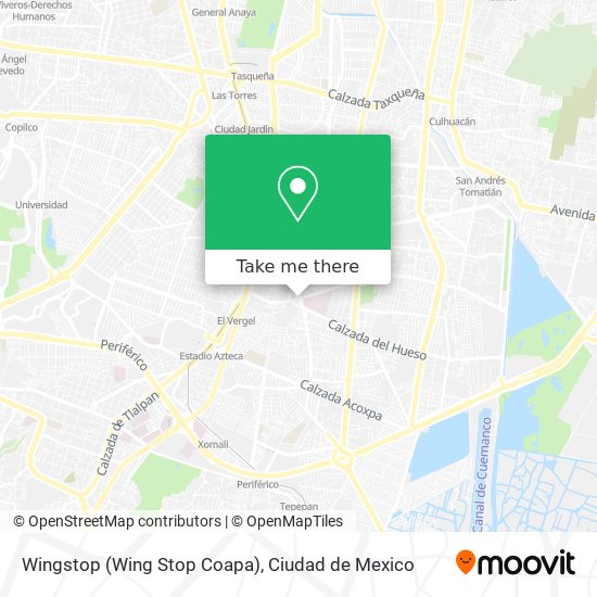 Wingstop (Wing Stop Coapa) map