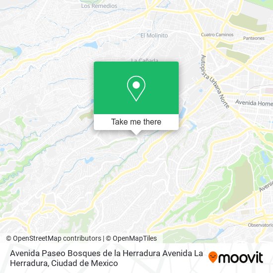 Mapa de Avenida Paseo Bosques de la Herradura Avenida La Herradura