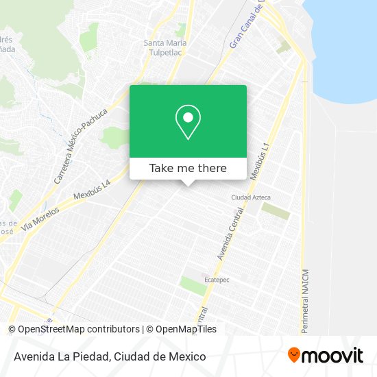 Avenida La Piedad map