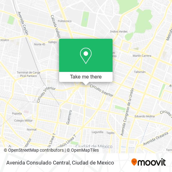 Mapa de Avenida Consulado Central