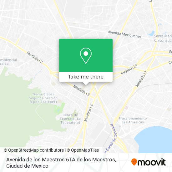 Mapa de Avenida de los Maestros 6TA de los Maestros