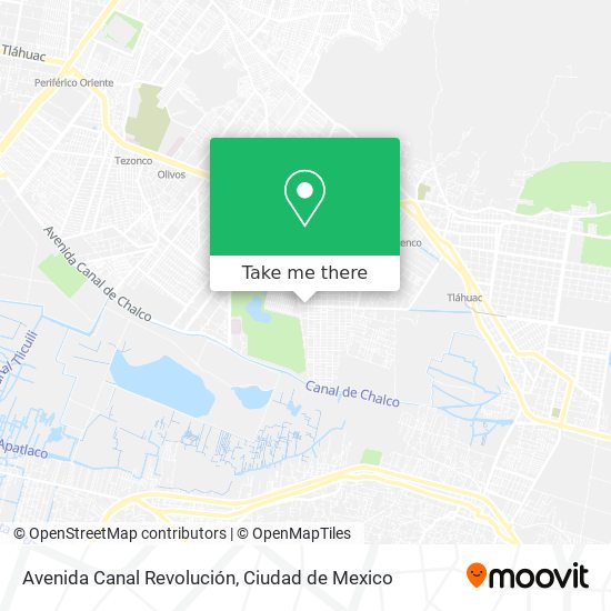 Mapa de Avenida Canal Revolución