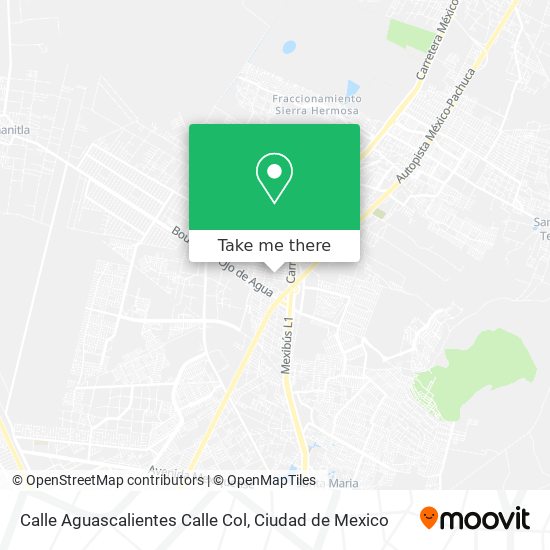Mapa de Calle Aguascalientes Calle Col