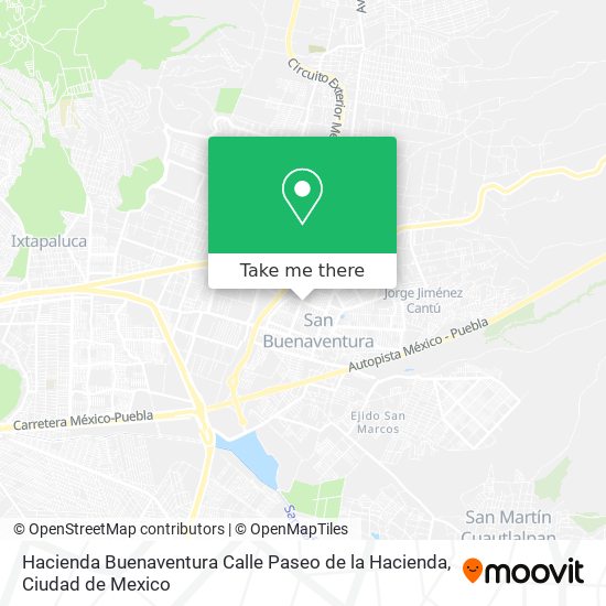 Hacienda Buenaventura Calle Paseo de la Hacienda map