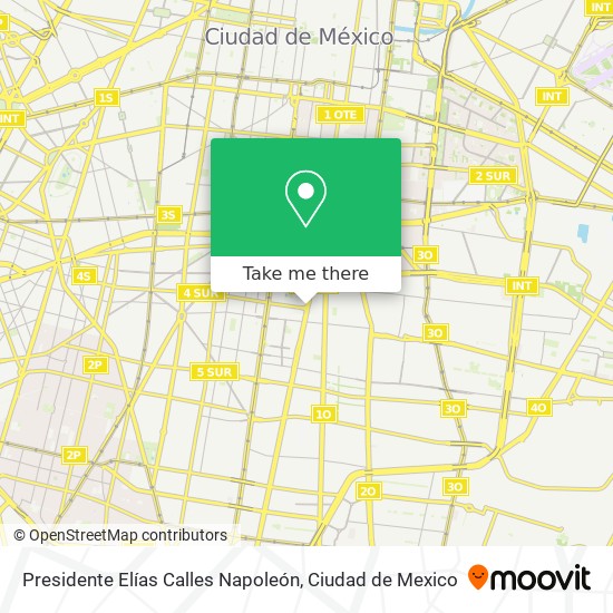 Presidente Elías Calles Napoleón map