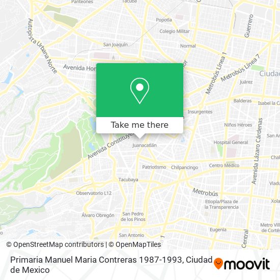 Primaria Manuel Maria Contreras 1987-1993 map