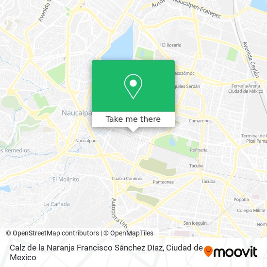 Calz de la Naranja Francisco Sánchez Díaz map