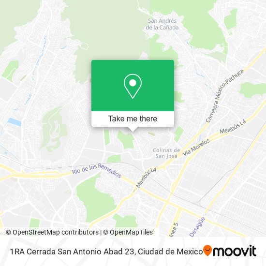 1RA Cerrada San Antonio Abad 23 map