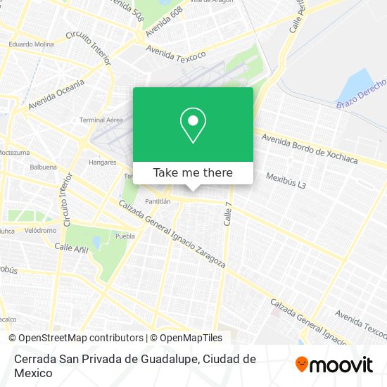 Mapa de Cerrada San Privada de Guadalupe