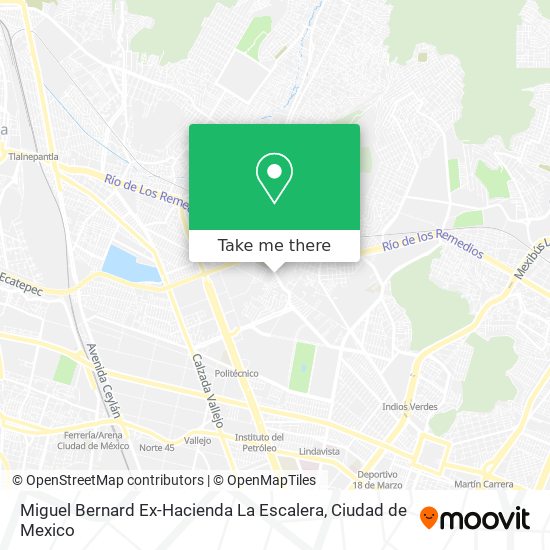 How to get to Miguel Bernard Ex-Hacienda La Escalera in Tultitlán by Bus,  Metro or Train?