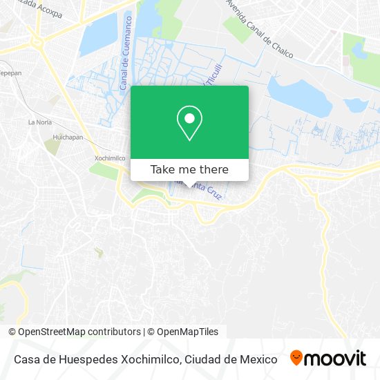 Mapa de Casa de Huespedes Xochimilco