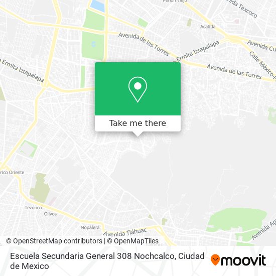 Escuela Secundaria General 308 Nochcalco map